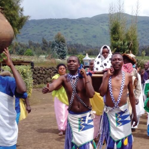 Traditional cultural performance included in the Rwanda Sovereign Luxury Rwanda Safari