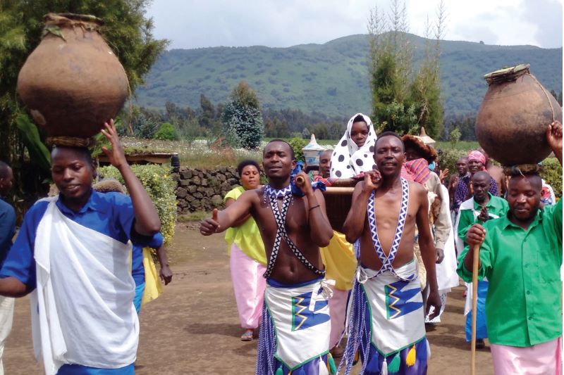 Traditional cultural performance included in the Rwanda Sovereign Luxury Rwanda Safari