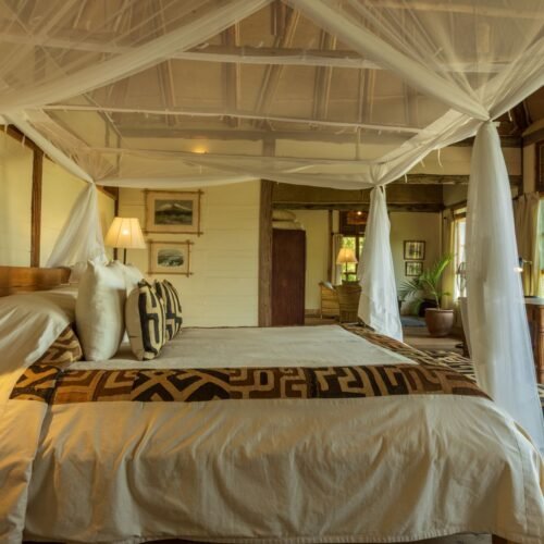 Elegant luxury lodge suite during a Private Luxury Safari Rwanda