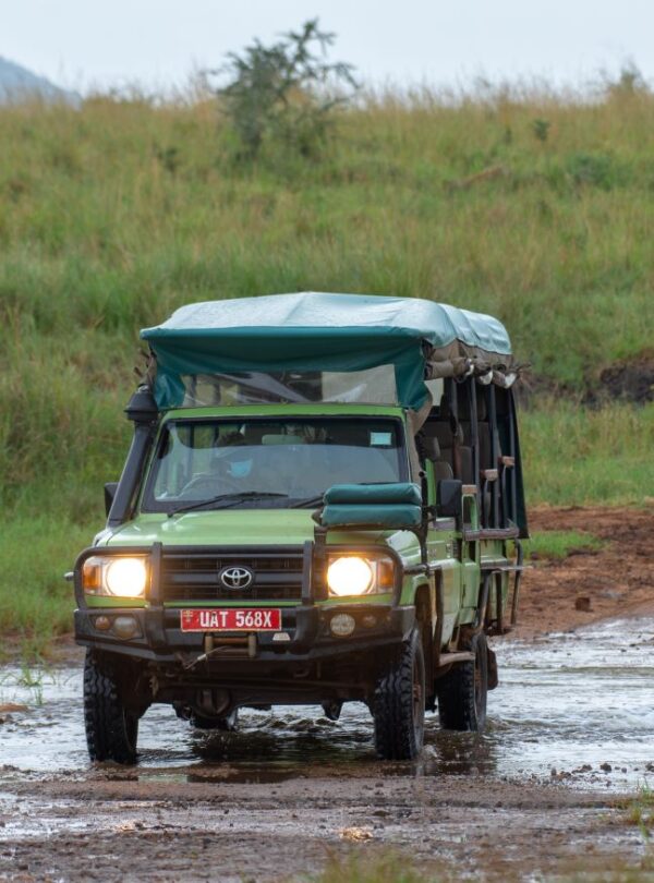 Private safari vehicle used for Uganda Chimpanzee Safari tours
