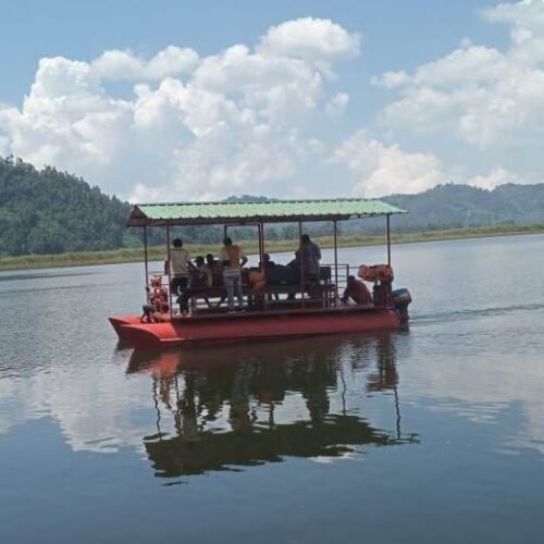 Scenic boat safari experience in Uganda’s wildlife regions during the Pearl Odyssey Package