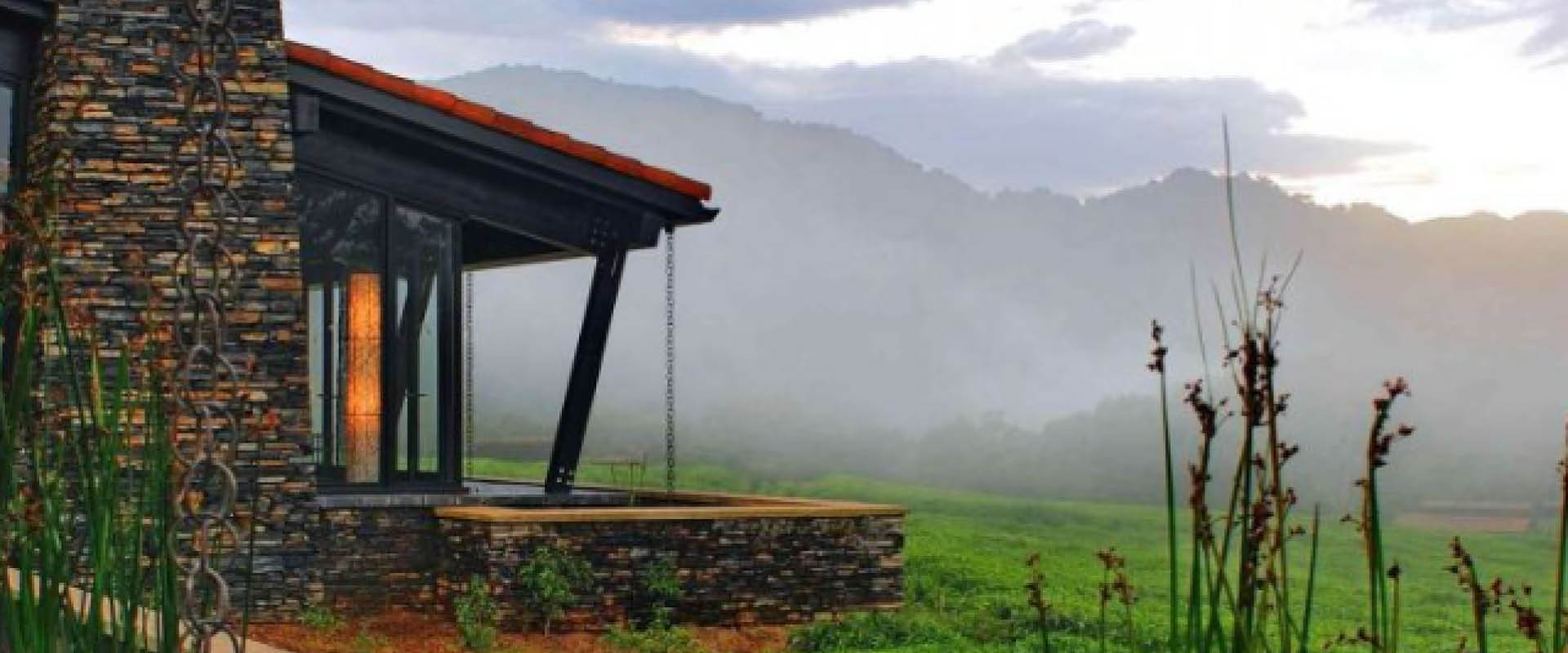 Luxury rainforest lodge overlooking Nyungwe National Park in Rwanda