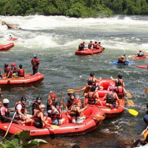 Jinja Adventure Safari with white-water rafting on the River Nile in Uganda