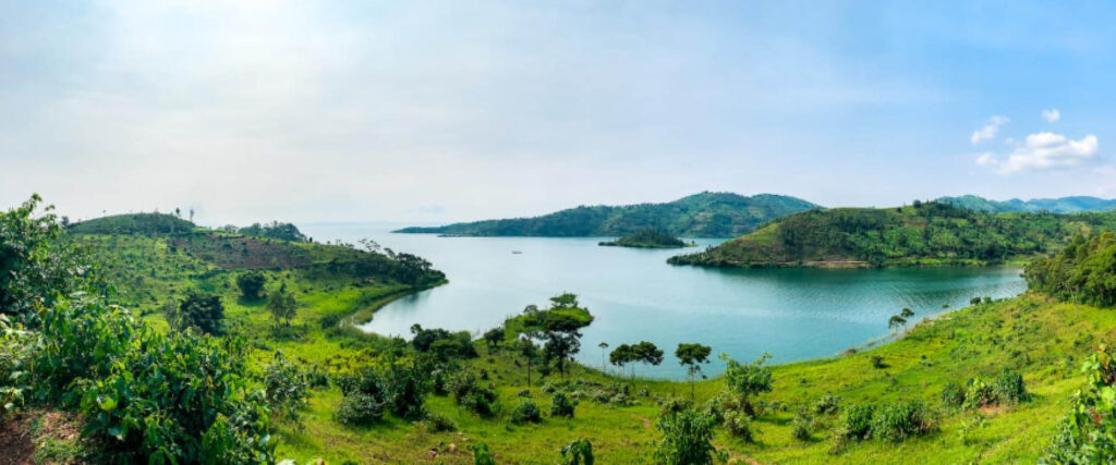 lake kivu rwanda landscape