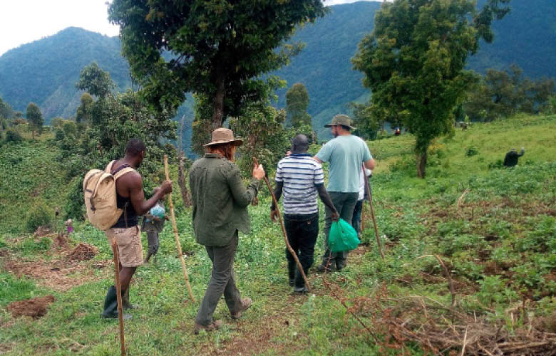 Bakonzo community and Rwenzori foothills beneath the Mountains of the Moon in western Uganda