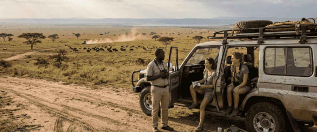 Local safari guide welcoming guests during Uganda Safari Tours & Rwanda Safari Tours with Njagi Safaris.