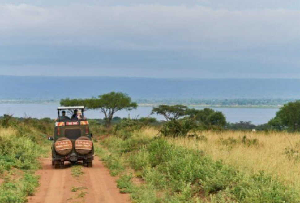 Uganda Safari Guide – travellers exploring Uganda’s wildlife and natural landscapes