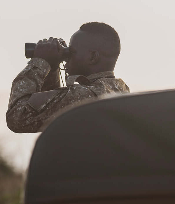Bird watching in Uganda and Rwanda featuring a guide.