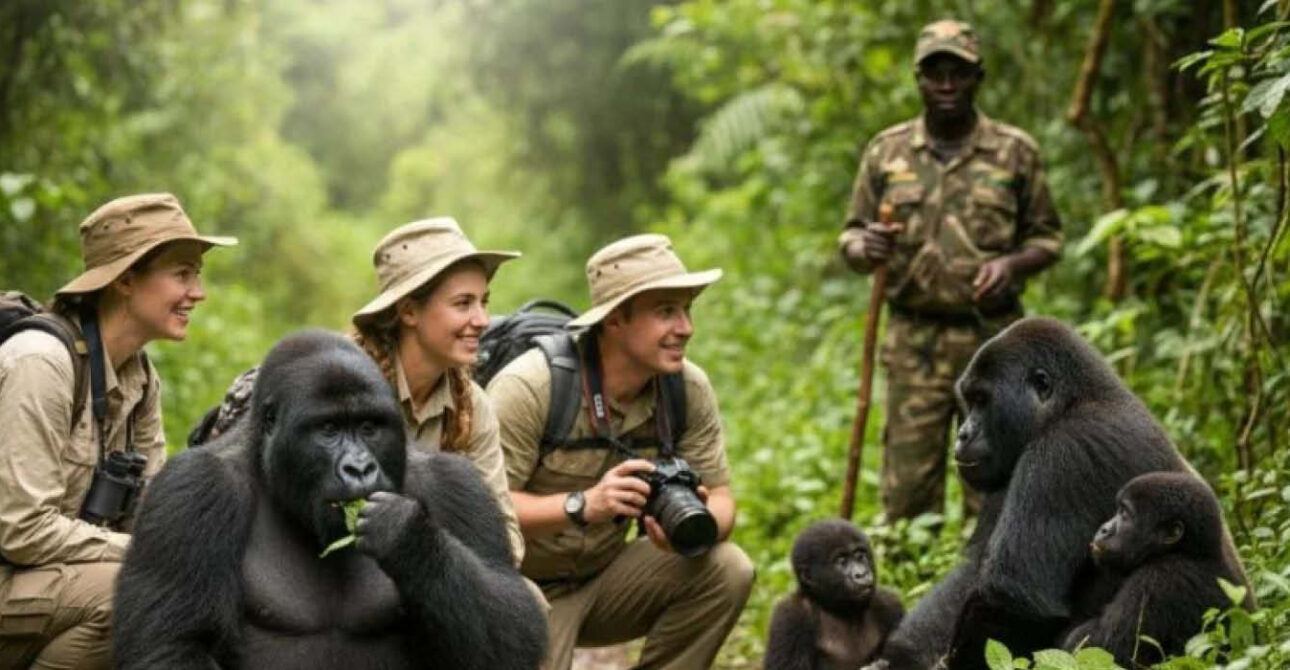 gorilla trekking bwindi impenetrable national park