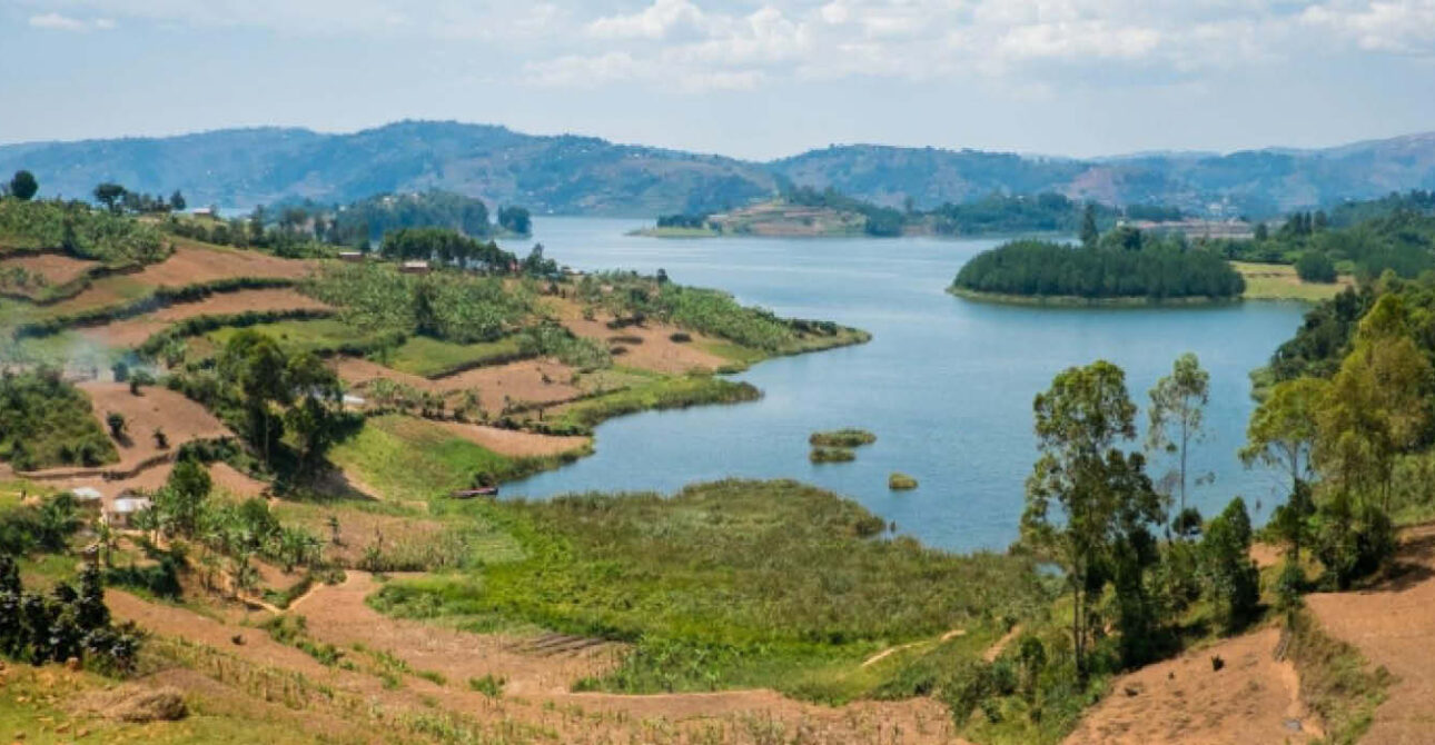 Lake Kivu and Rwanda's scenic hills during a Rwanda safari