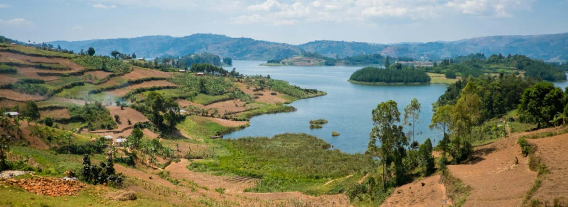 Lake Kivu and Rwanda's scenic hills during a Rwanda safari