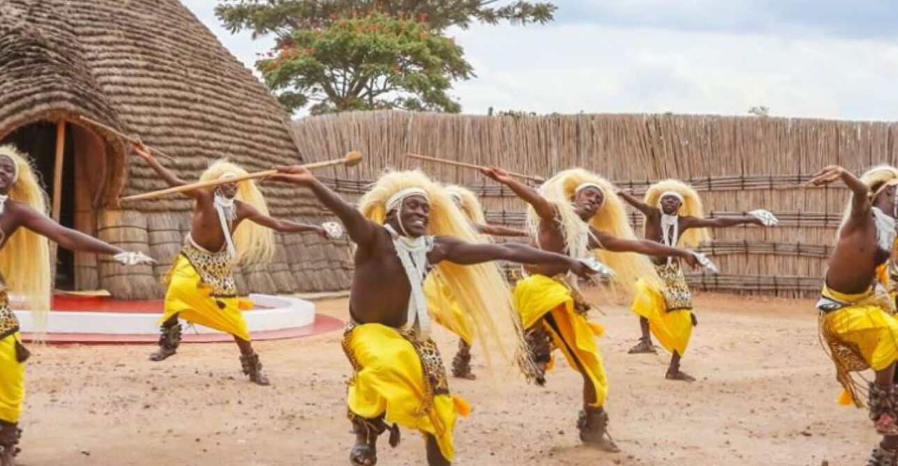 Traditional dance during a cultural tour in Uganda